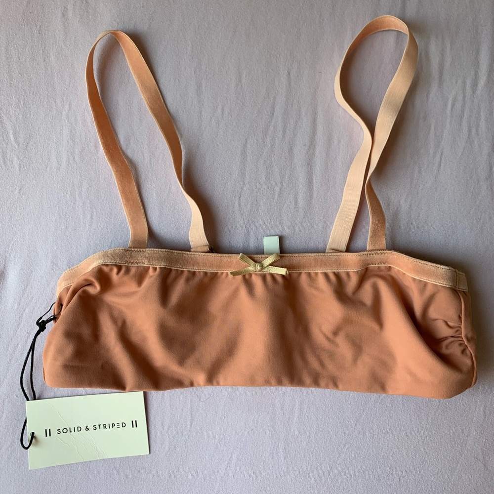 NEW Solid & Striped Pink Bandeau Top